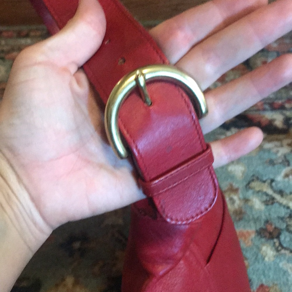 Vintage Cherry Red Coach Purse - Picture 6 of 16